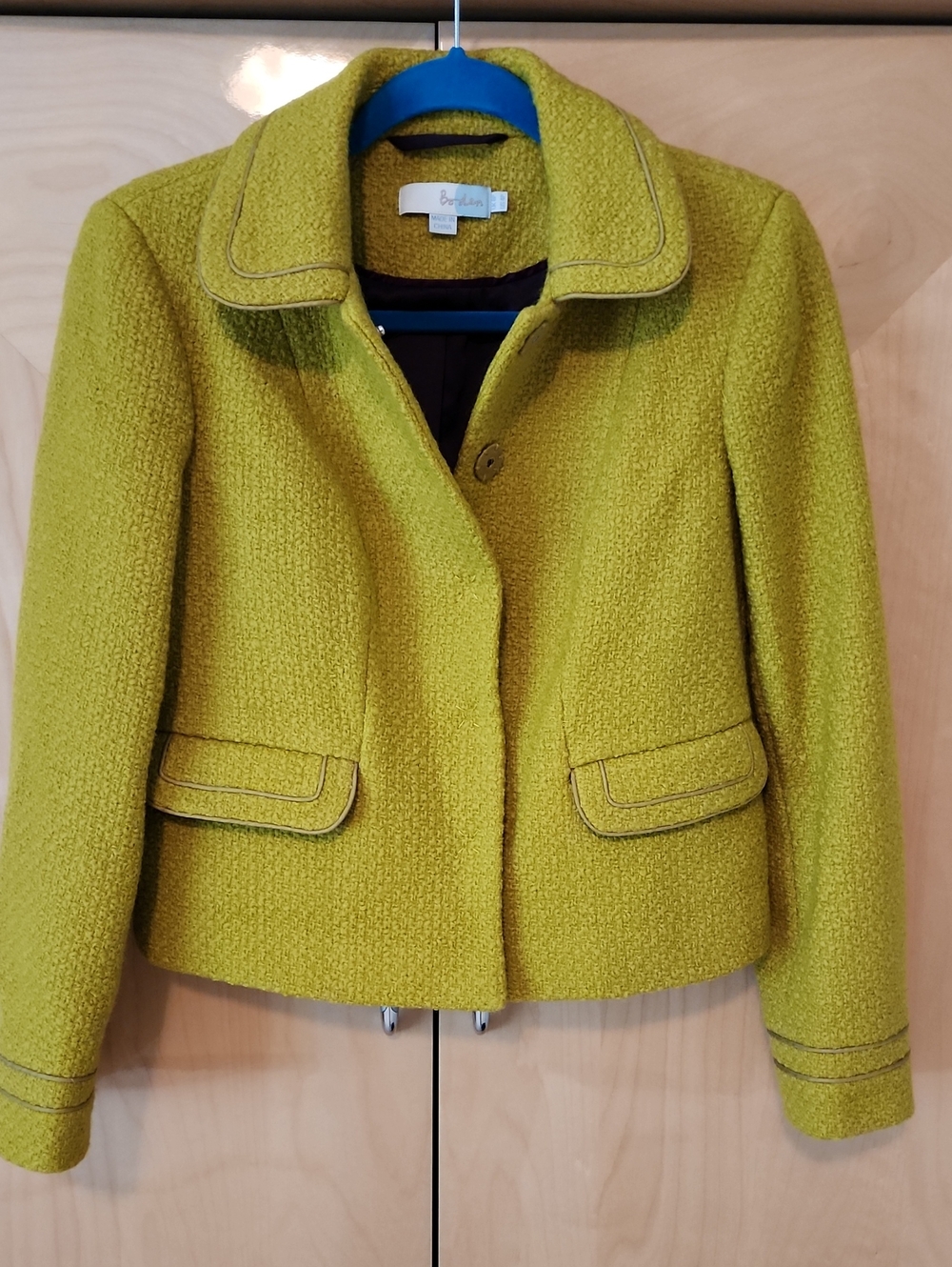 Boden Boucle Chunky Jacket Sz US 4p